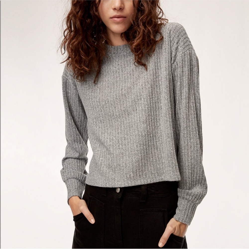 Wilfred Free Rudko Long Sleeve top, Grey, Large $30